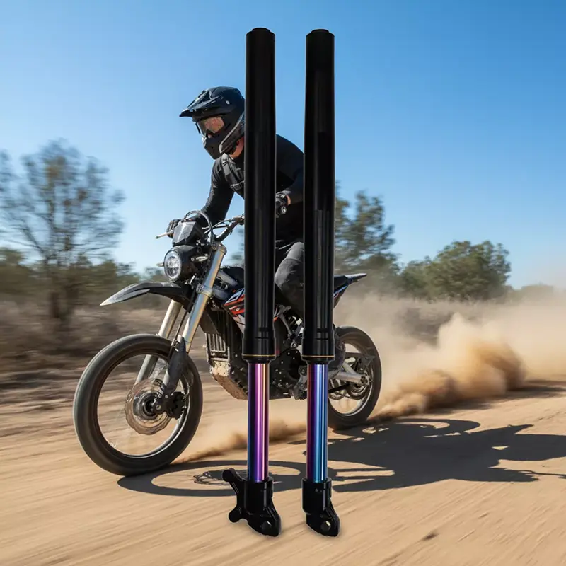 Vlastná prevrátená predná vidlica Rainbow Color Tlmič nárazov motocykla